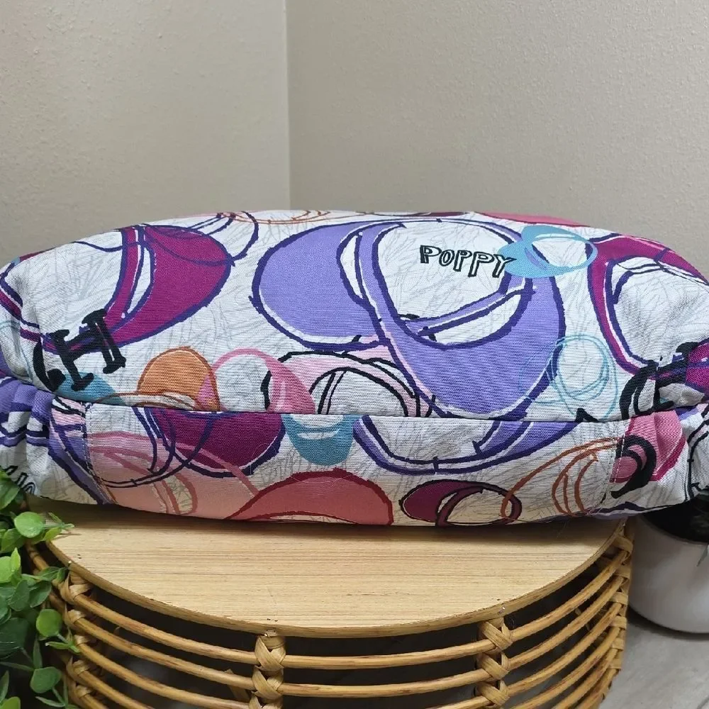 Coach Pink and Purple Graphic Tote